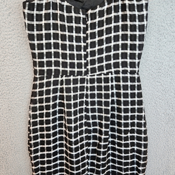 Dress The Population Women's Shaireen Black & White Check Sheath Dress Sz XXS - Picture 9 of 14